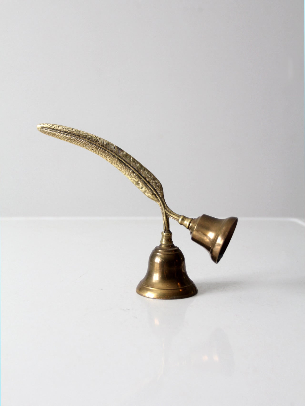 vintage English brass double bell