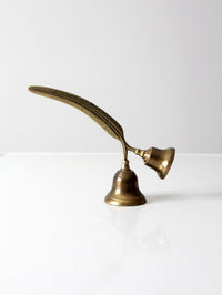vintage English brass double bell