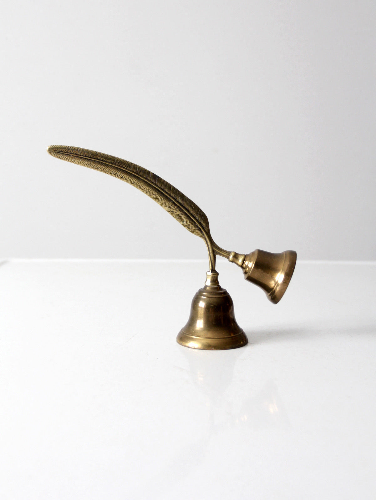vintage English brass double bell
