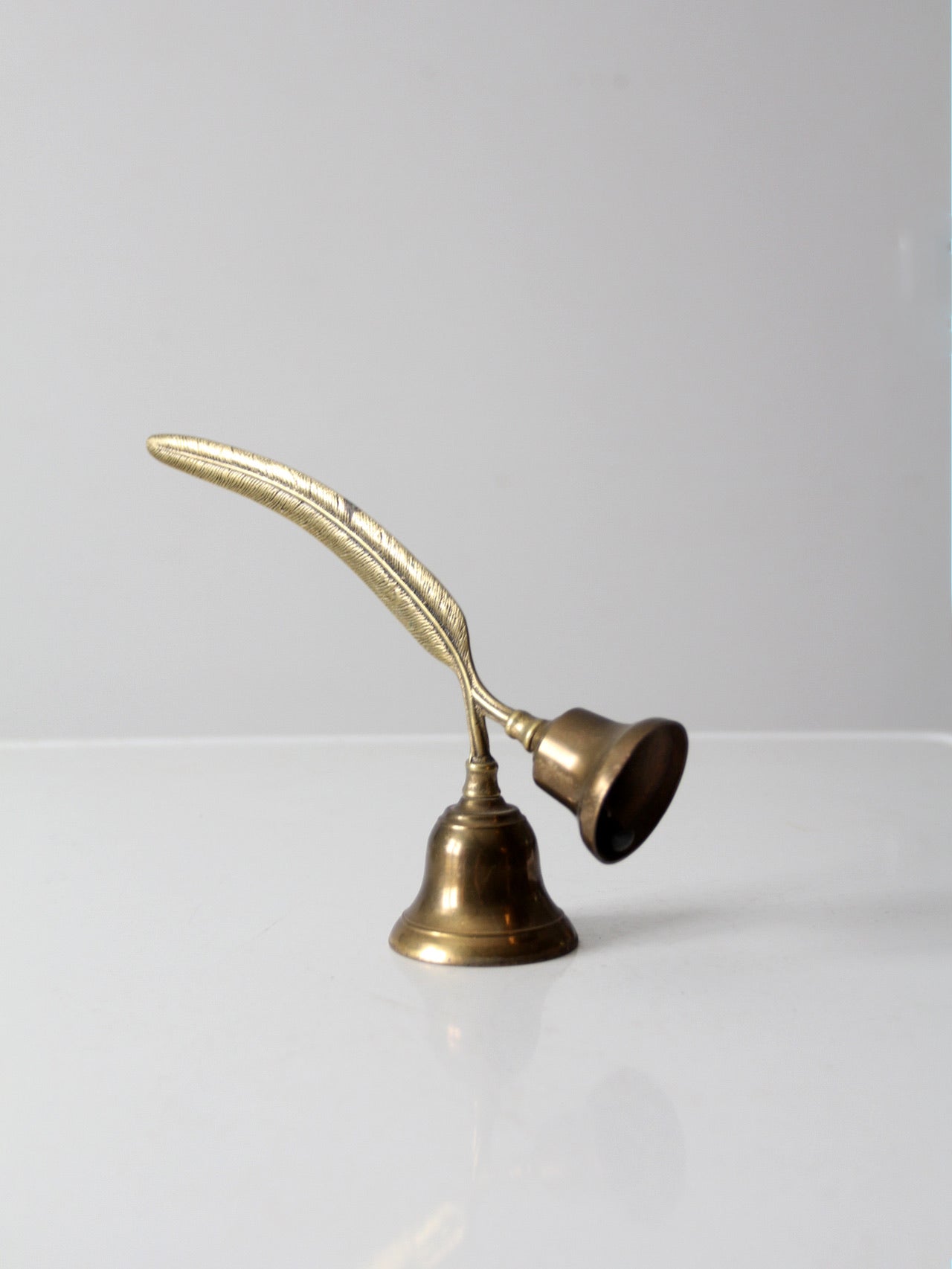 vintage English brass double bell