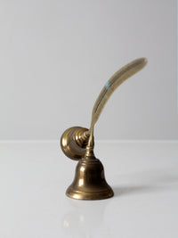 vintage English brass double bell