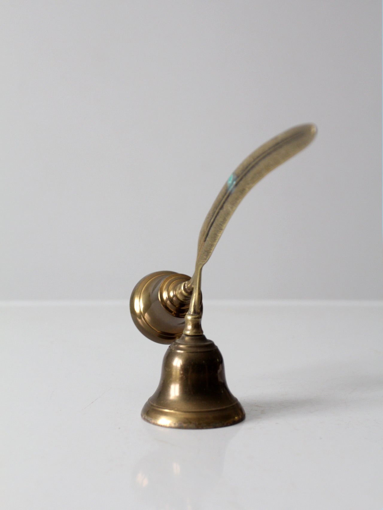 vintage English brass double bell