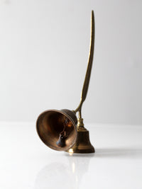 vintage English brass double bell