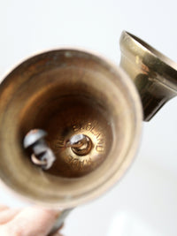 vintage English brass double bell