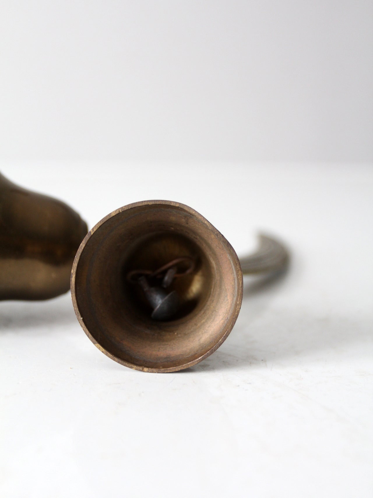 vintage English brass double bell