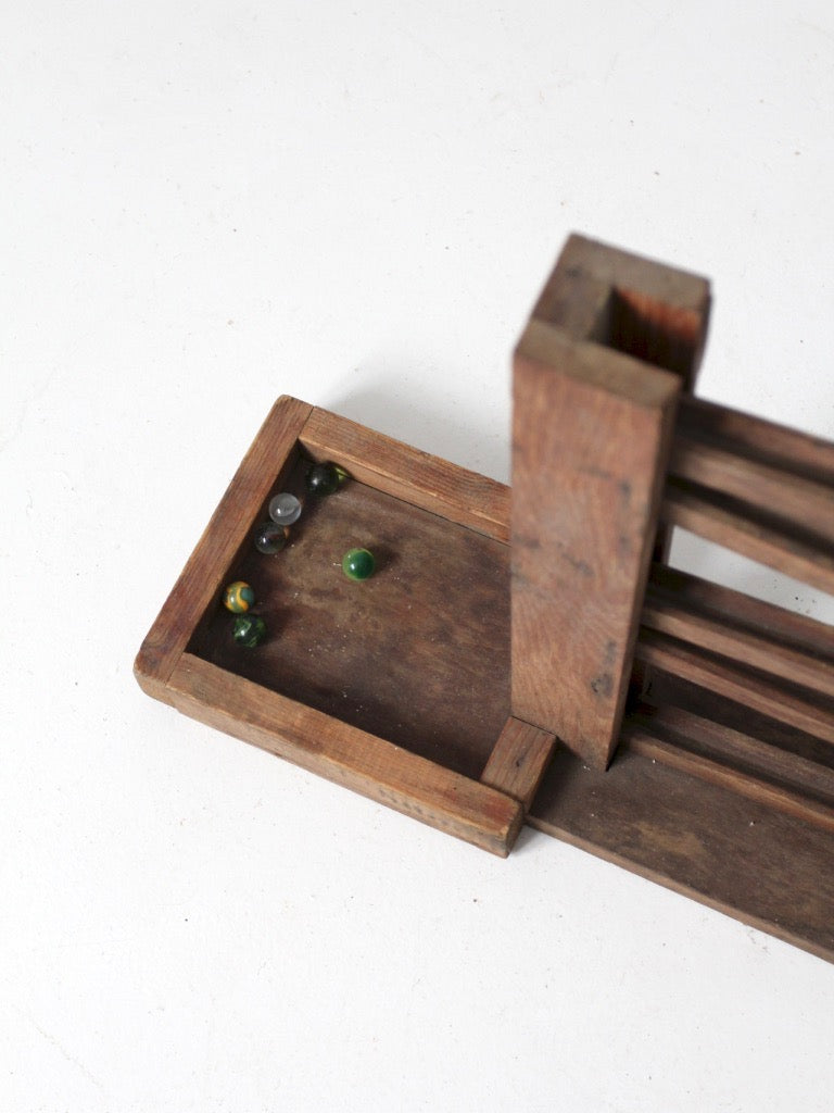 vintage marble toy run