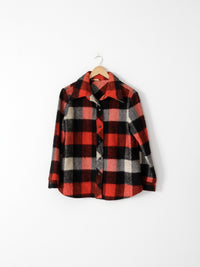 vintage 70s buffalo check shirt jacket