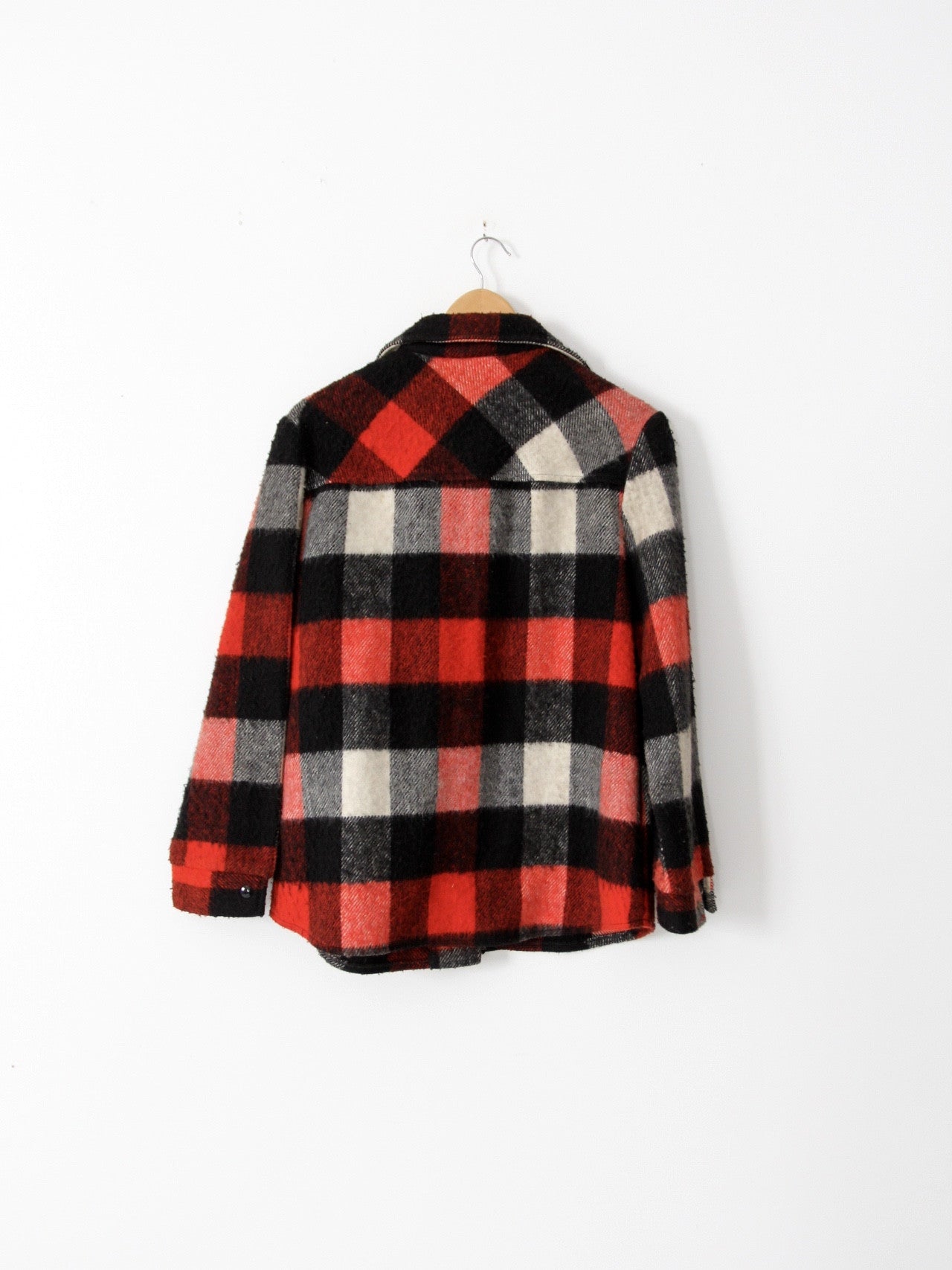 vintage 70s buffalo check shirt jacket