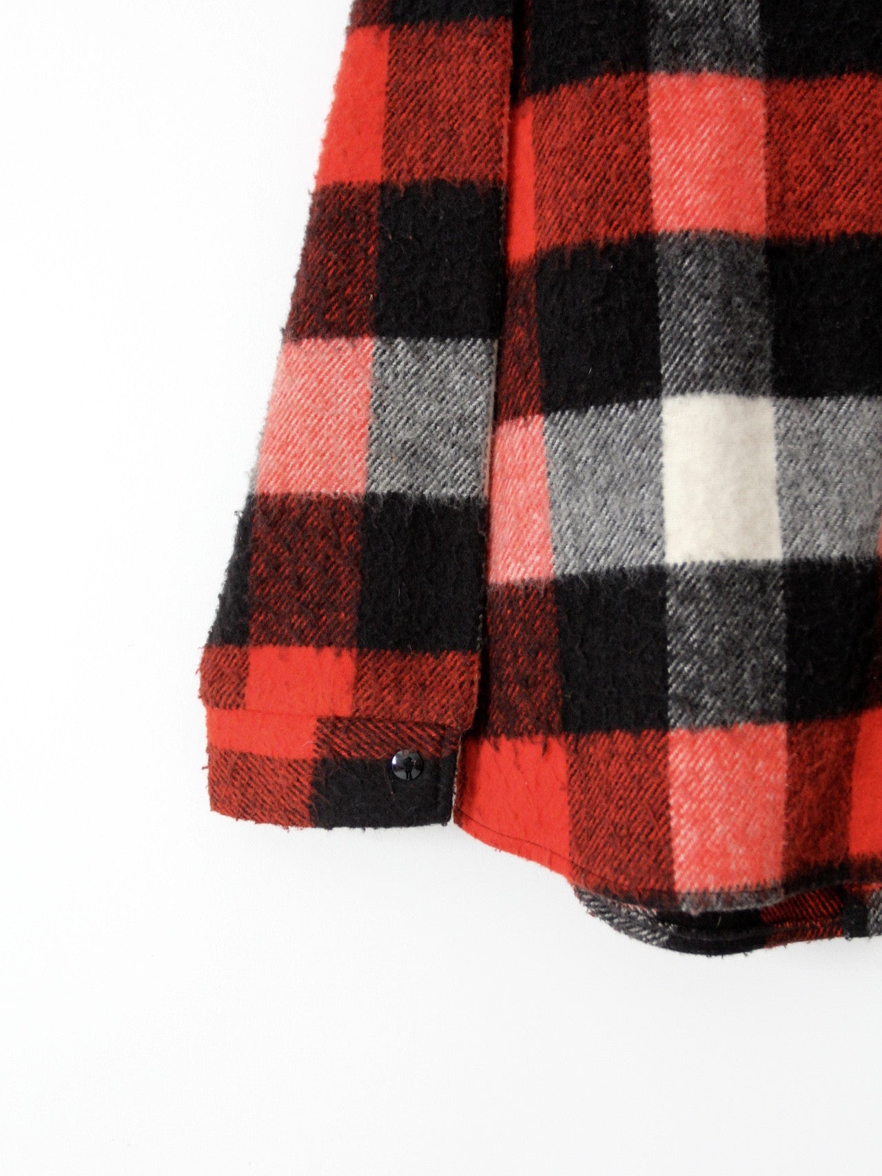 vintage 70s buffalo check shirt jacket