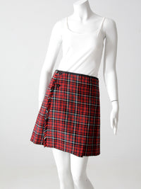 vintage plaid skirt
