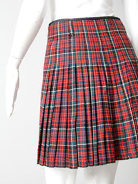 vintage plaid skirt