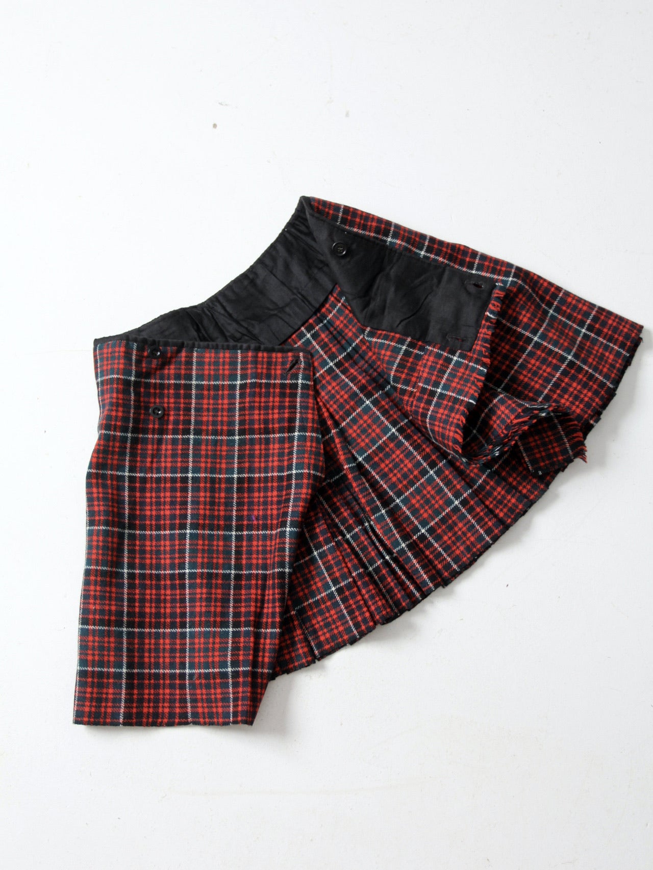 vintage plaid skirt