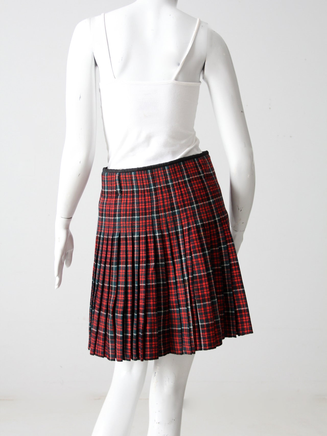 vintage plaid skirt