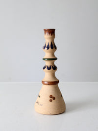 vintage Tonala Mexican pottery candlestick holder