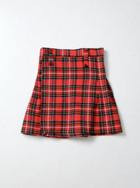 vintage plaid kilt skirt