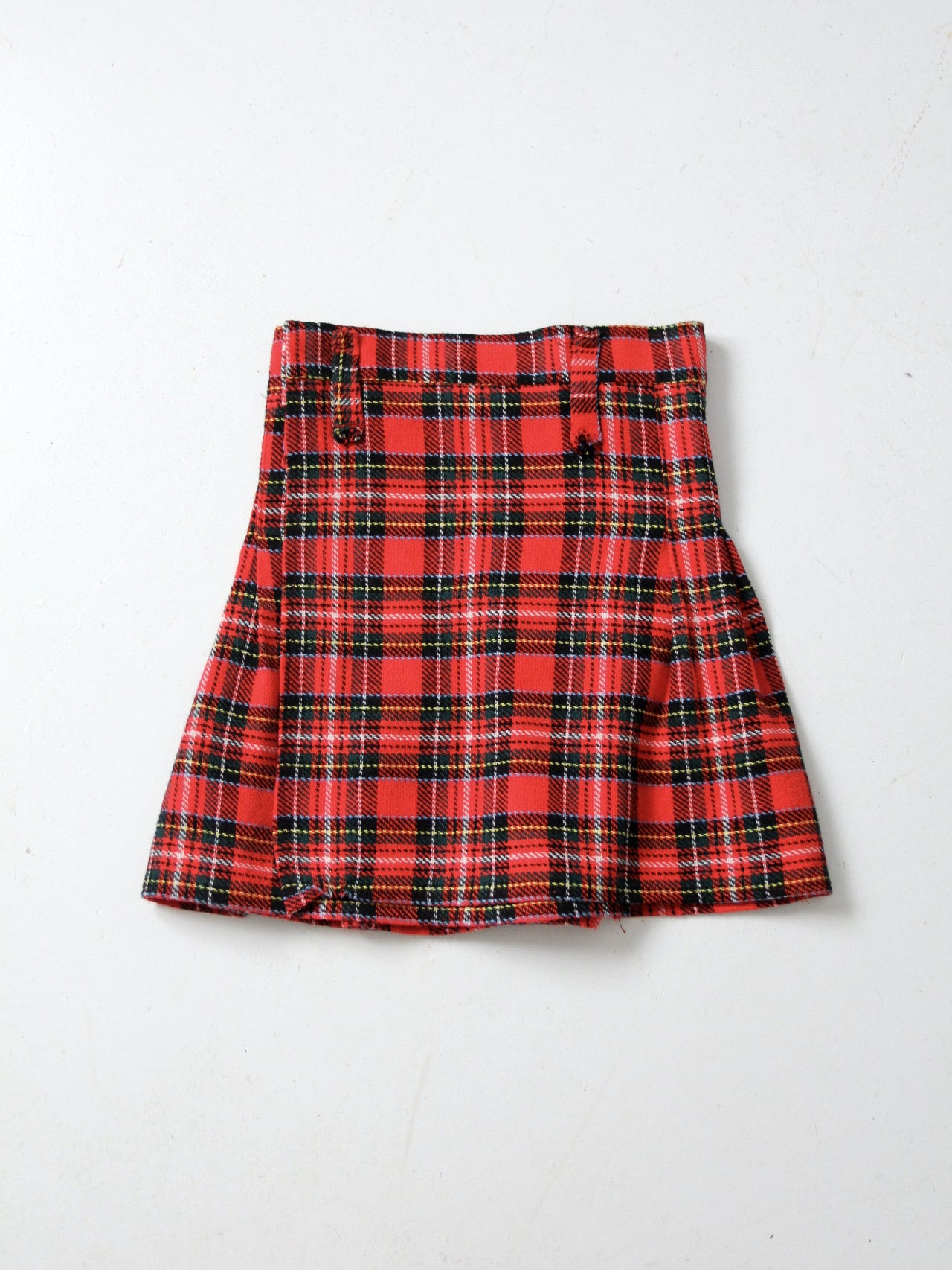 vintage plaid kilt skirt