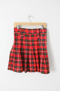 vintage plaid kilt skirt