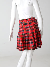 vintage plaid kilt skirt
