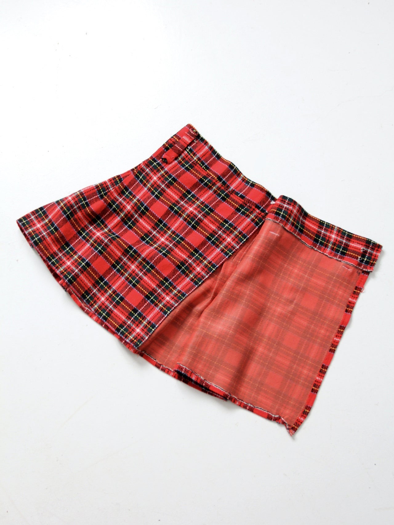 vintage plaid kilt skirt