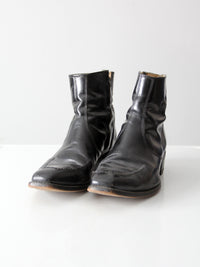 vintage black men's half boots