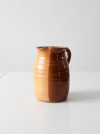 vintage studio pottery pitcher