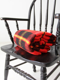 vintage plaid throw blanket