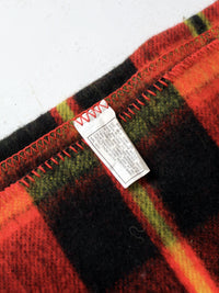 vintage plaid throw blanket