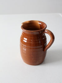 vintage studio pottery pitcher