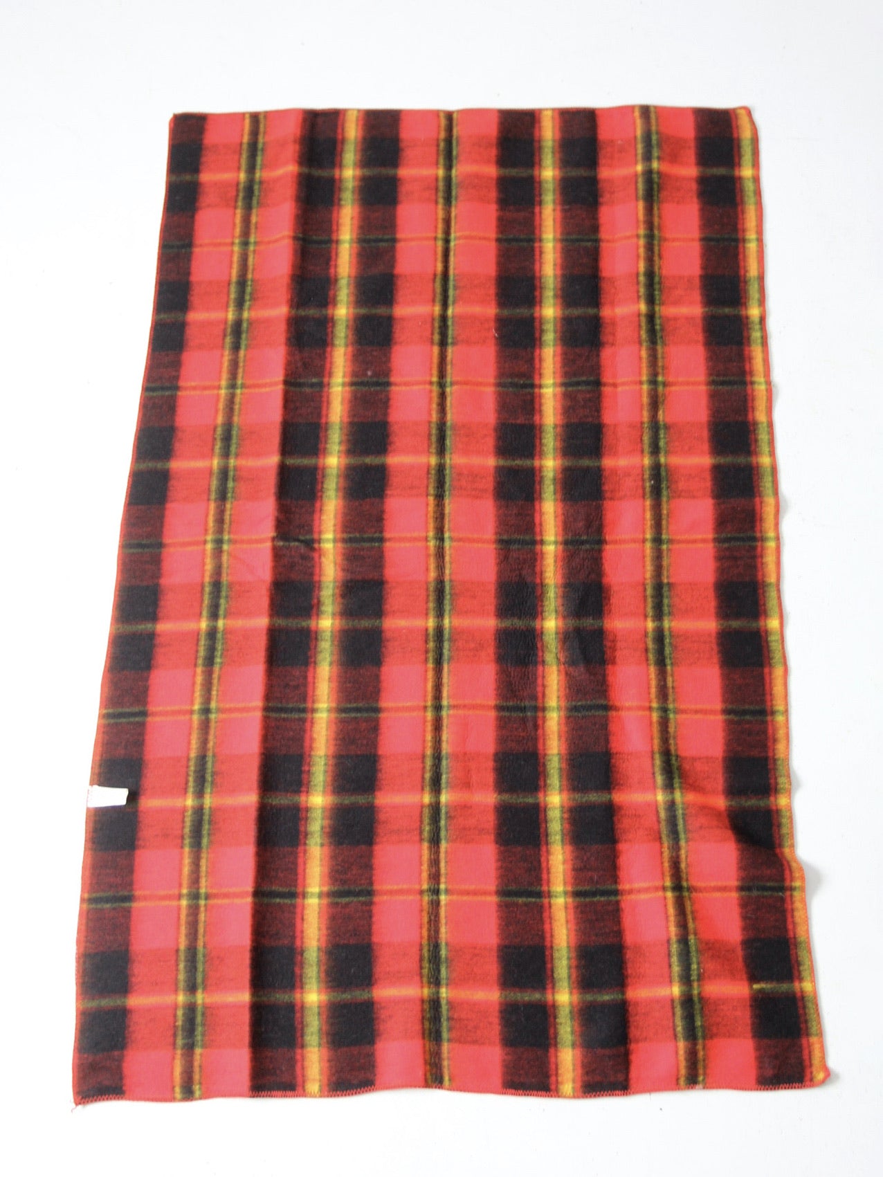 vintage plaid throw blanket
