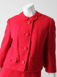 vintage 60s boucle skirt suit