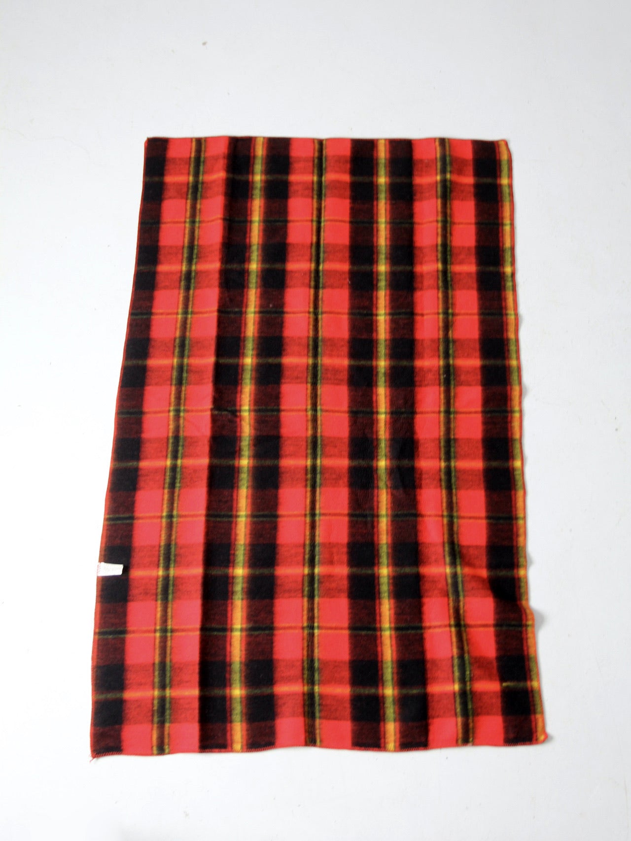 vintage plaid throw blanket