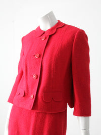 vintage 60s boucle skirt suit