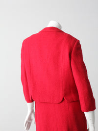 vintage 60s boucle skirt suit