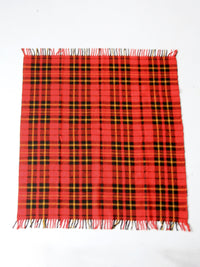 vintage plaid throw blanket