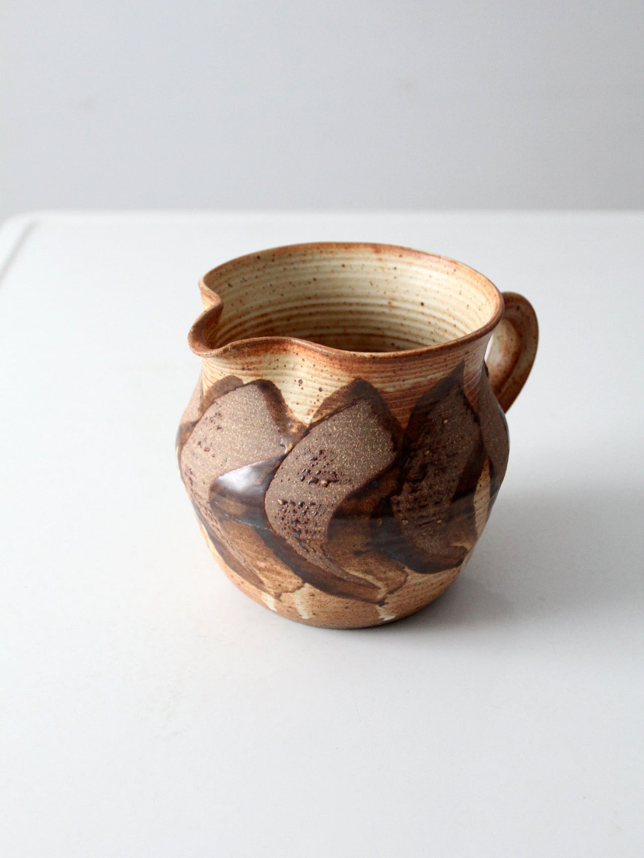 vintage studio pottery pitcher