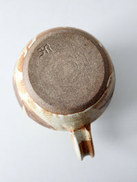 vintage studio pottery pitcher