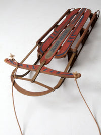 vintage Garton Silver Streak Sled