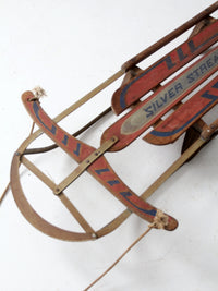 vintage Garton Silver Streak Sled
