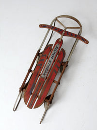 mid century Garton Silver Streak Sled