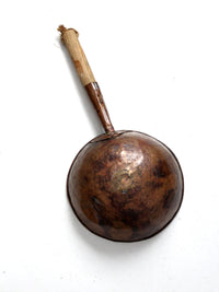 antique round bottom copper pan