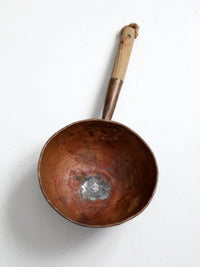 antique round bottom copper pan