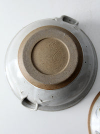 vintage studio pottery covered bowl