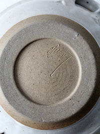 vintage studio pottery covered bowl