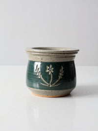 vintage studio pottery jar