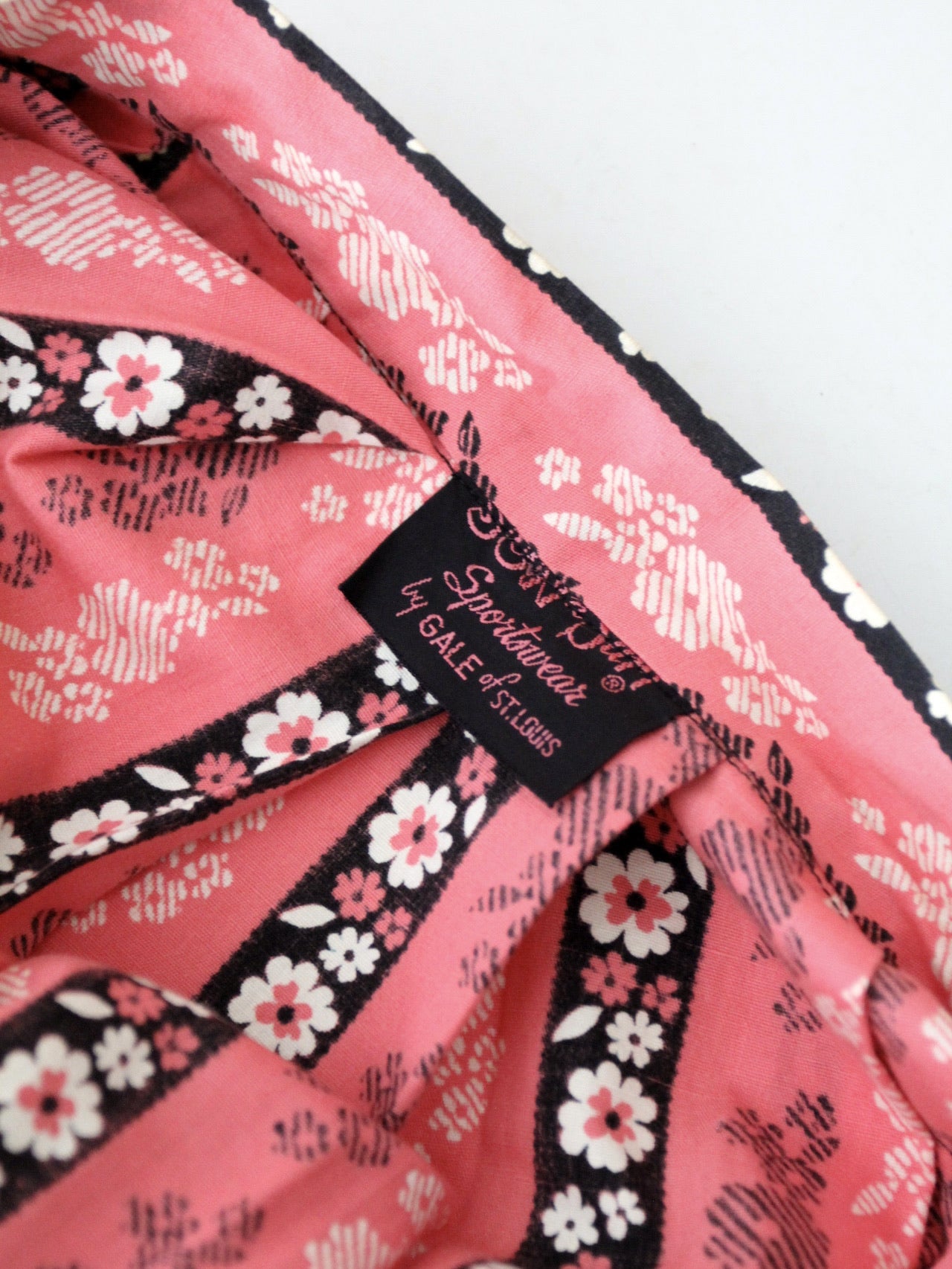 vintage 60s floral skirt by Gale of St Louis