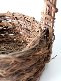 vintage rustic twig basket