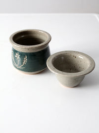 vintage studio pottery jar