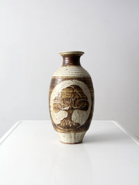 vintage studio pottery vase