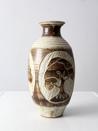 vintage studio pottery vase