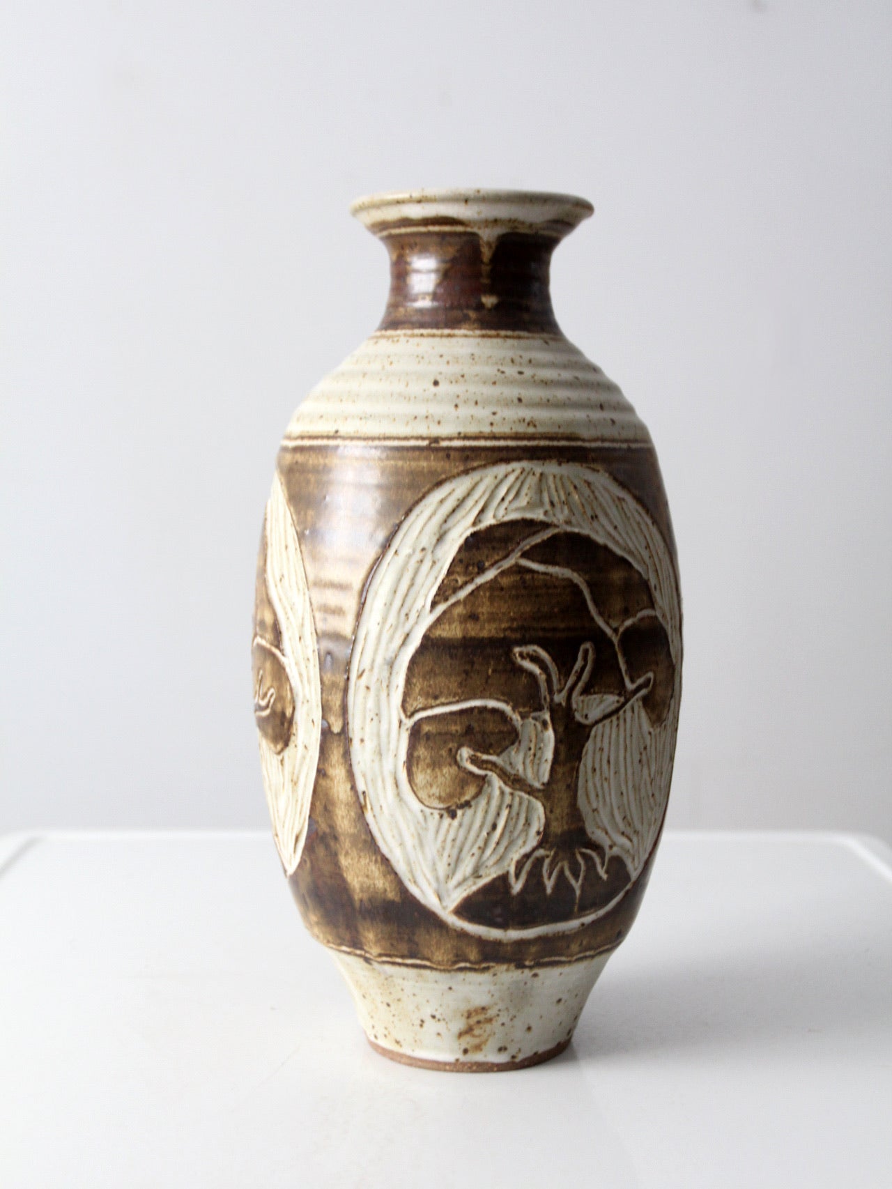 vintage studio pottery vase